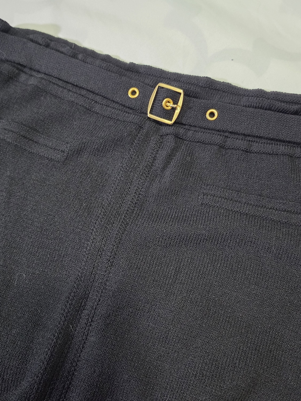 St John Sport by Marie Gray Classic Black Maxi Skirt Size Med - Picture 7 of 9